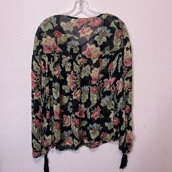 ASOS Floral Long Sleeve Boho Blouse. Size 4 - Picture 7 of 7